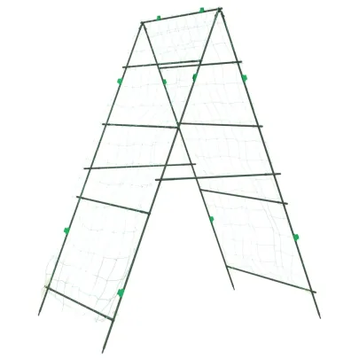 Spaliere Grădină Oțel - Set 4 bucăți cu Cadru A
