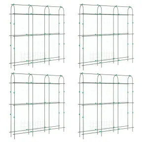 Spalier Grădină Oțel cu Cadru U pentru Plante Cățărătoare 2