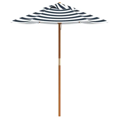 Masă de picnic copii cu umbrelă - Lemn masiv brad