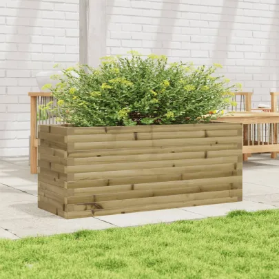 Jardinieră Grădină Lemn Pin Impregnat - 110x40x46 cm