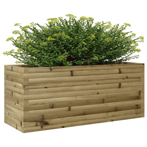 Jardinieră Grădină Lemn Pin Impregnat - 110x40x46 cm