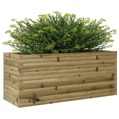 Jardinieră Grădină Lemn Pin Impregnat - 110x40x46 cm