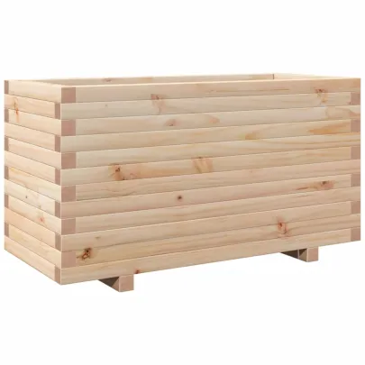 Jardinieră Grădină Lemn Masiv Pin - 90x40x49,5 cm