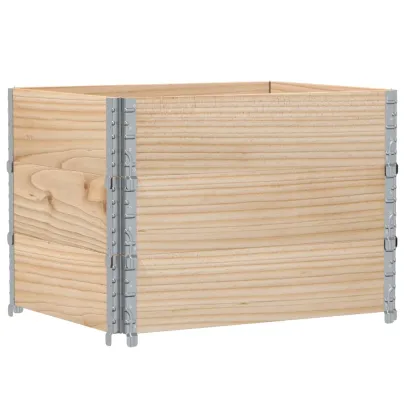 Jardinieră Grădină Lemn Masiv de Pin 80x60 cm | Livrare Gratuită