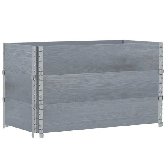 Jardinieră Grădină Gri - Lemn Masiv Pin 100x50 cm | Livrare Gratuită