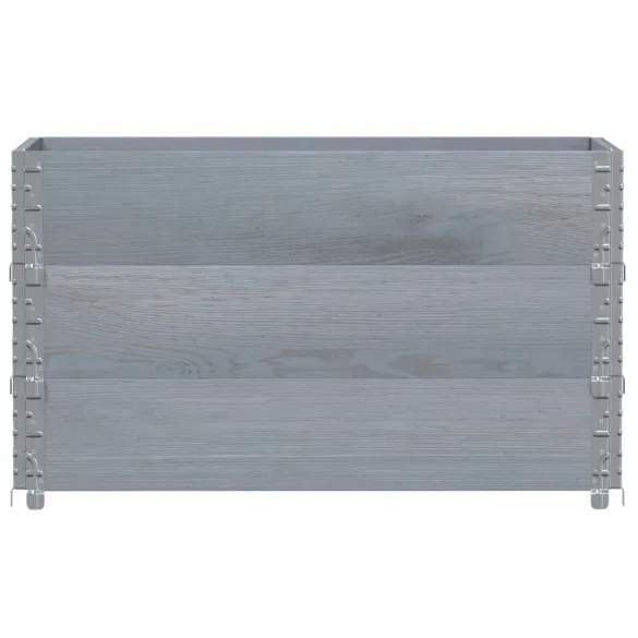 Jardinieră Grădină Gri - Lemn Masiv Pin 100x50 cm | Livrare Gratuită