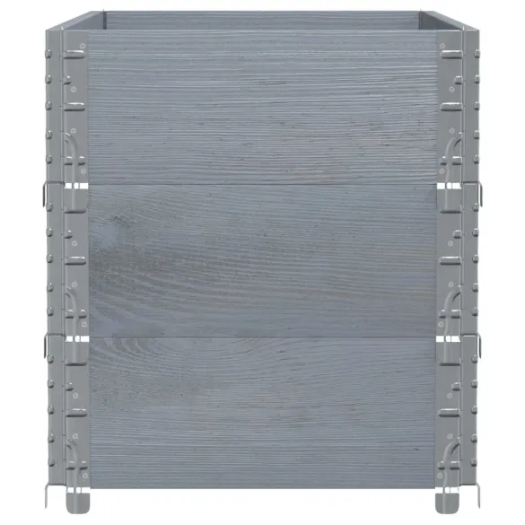 Jardinieră Grădină Gri - Lemn Masiv Pin 100x50 cm | Livrare Gratuită