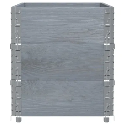 Jardinieră Grădină Gri - Lemn Masiv Pin 100x50 cm | Livrare Gratuită