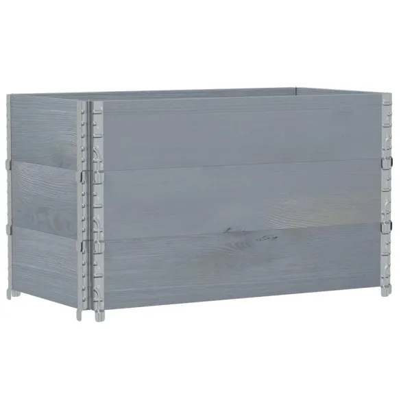 Jardinieră Grădină Gri - Lemn Masiv Pin 100x50 cm | Livrare Gratuită