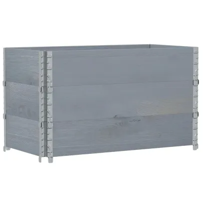 Jardinieră Grădină Gri - Lemn Masiv Pin 100x50 cm | Livrare Gratuită