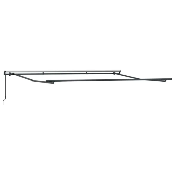 Copertină retractabilă manual vișiniu 500x300 cm
