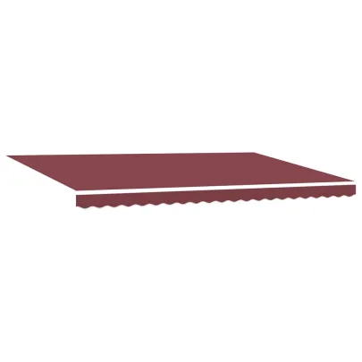 Copertină Retractabilă Manuală cu LED-uri - Vișiniu 500x300 cm