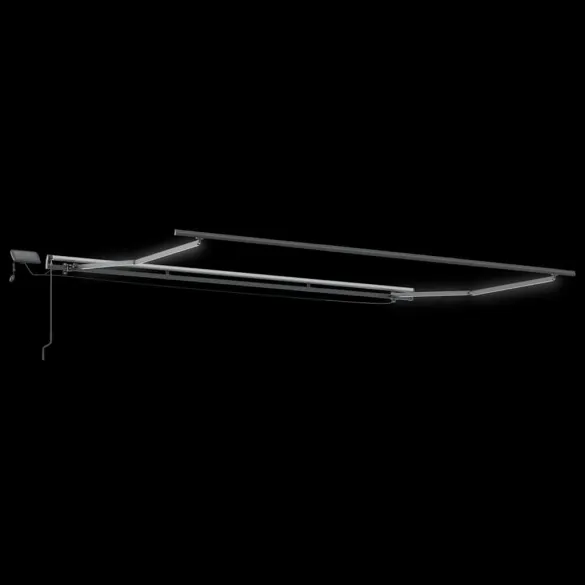 Copertină Retractabilă Manuală cu LED-uri - Vișiniu 500x300 cm