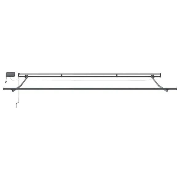 Copertină Retractabilă Manuală cu LED-uri - Vișiniu 500x300 cm