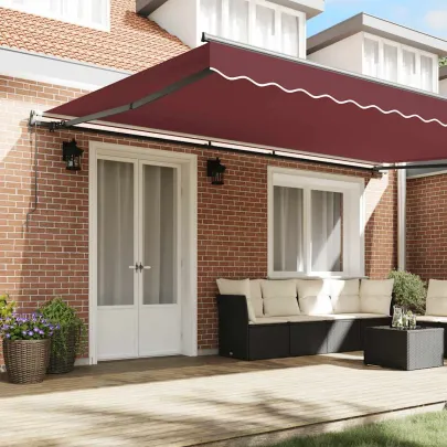 Copertină Automată Retractabilă Vișiniu 500x300 cm