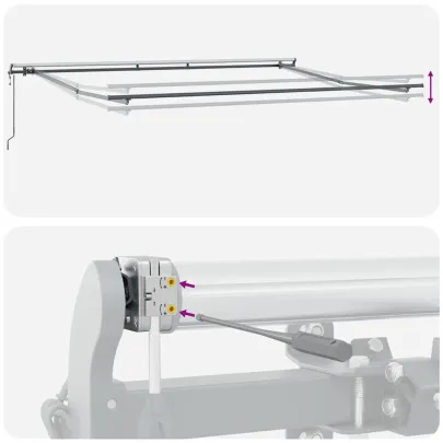 Copertină Automată Retractabilă Vișiniu 500x300 cm