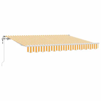 Cortină Retractabilă Exterior Galben-Alb 250x200 cm