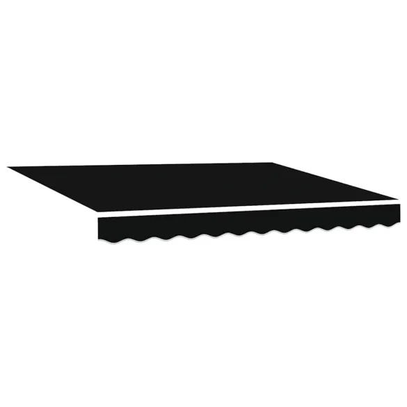 Cortină Retractabilă 250x200 cm Negru - Poliester & Aluminiu