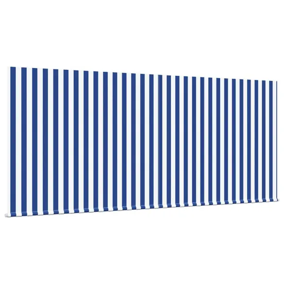 Cortină Retractabilă Exterior 300x200 cm - Albastru și Alb