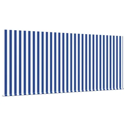 Cortină Retractabilă Exterior 300x200cm, Albastru-Alb