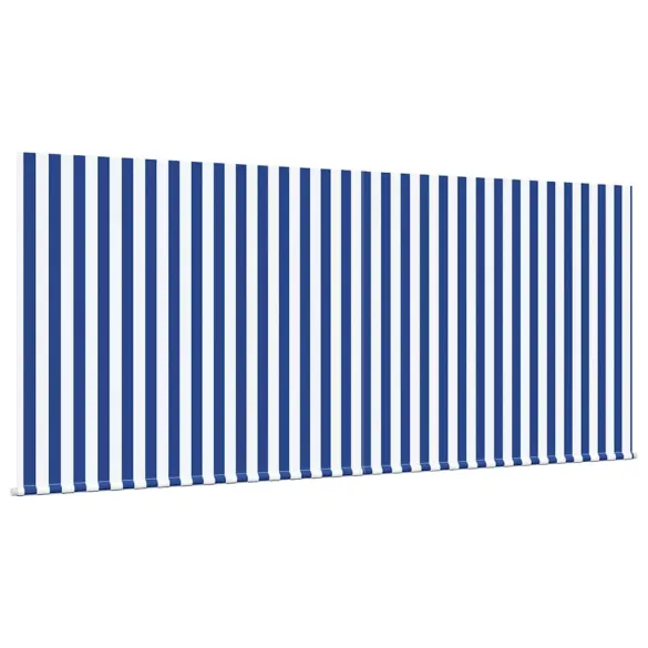 Cortină Retractabilă Albastru-Alb 300x200 cm | Livrare Gratuită