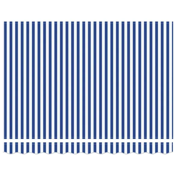 Cortină Retractabilă Albastru-Alb 300x200 cm | Livrare Gratuită