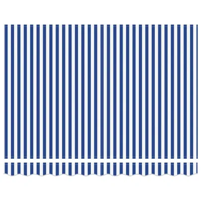 Cortină Retractabilă Albastru-Alb 300x200 cm | Livrare Gratuită