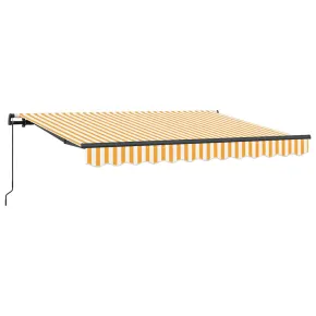Cortină Retractabilă Galben-Alb 300x200 cm - Umbră Perfectă 2
