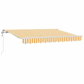 Cortină Retractabilă Exterior Galben-Alb 300x200 cm 2