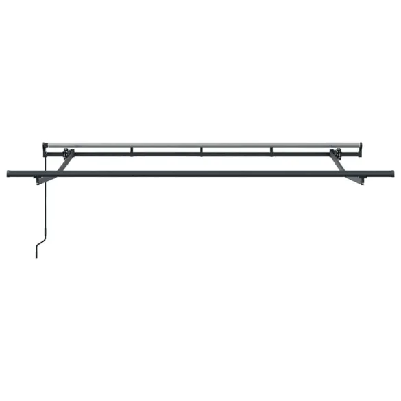 Cortină Retractabilă Roșu-Alb 300x200 cm - Poliester și Aluminiu