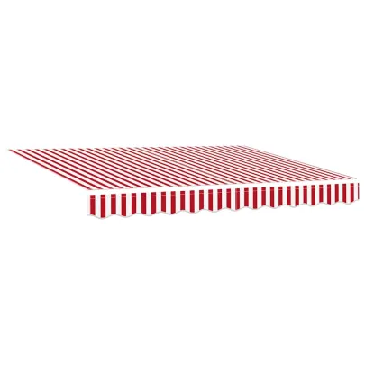 Cortină Retractabilă Roșu-Alb 300x200 cm - Umbră Perfectă