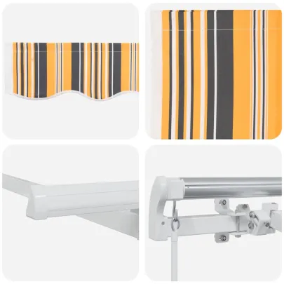Cortină Retractabilă Multicolor 300x200 cm - Umbră și Stil