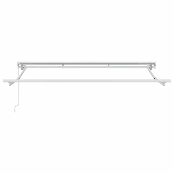 Cortină Retractabilă Manuală Albă 300x200 cm - Umbră Ajustabilă
