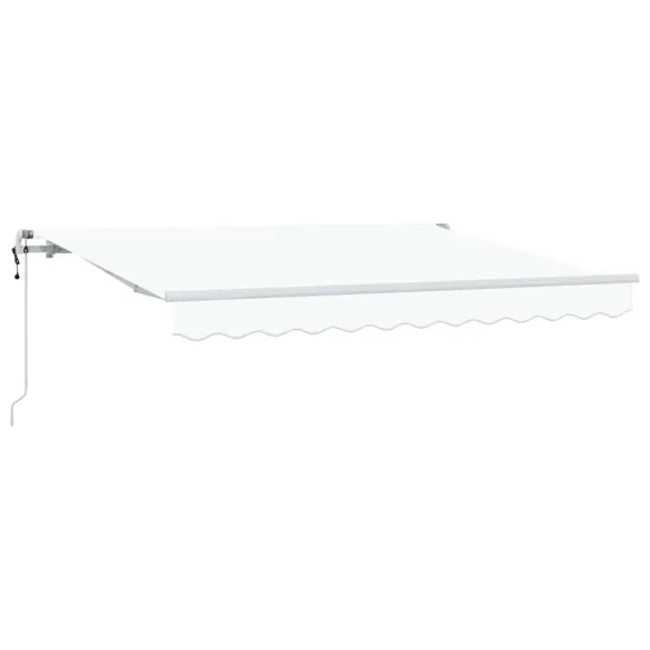 Cortină Retractabilă Albă 300x200 cm - Poliester și Aluminiu