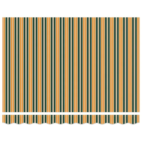 Cortină Retractabilă Manuală Verde-Galben 300x200 cm