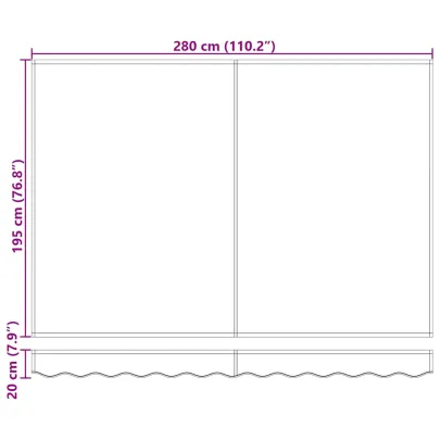 Cortină Retractabilă Verde-Galben 300x200 cm - Umbră Exterioară