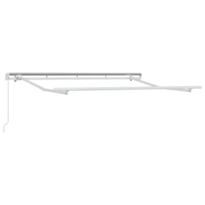 Cortină Retractabilă Verde-Alb 300x200 cm - Ușoară și Rezistentă