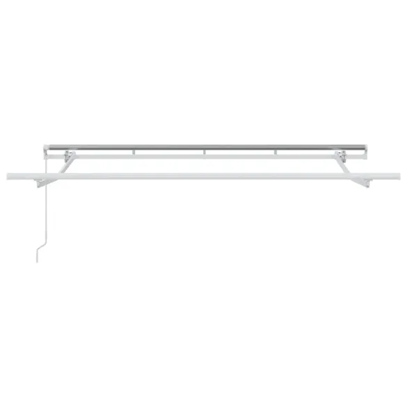 Cortină Retractabilă Verde-Alb 300x200 cm - Ușoară și Rezistentă