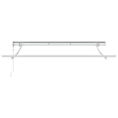 Cortină Retractabilă Verde-Alb 300x200 cm - Ușoară