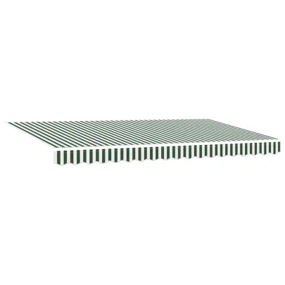 Cortină Retractabilă Verde-Alb 400x200cm | Livrare Gratuită