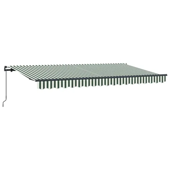 Cortină Retractabilă Verde-Alb 400x200cm | Livrare Gratuită