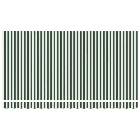 Cortină Retractabilă Verde-Alb 400x200cm | Livrare Gratuită