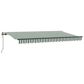 Cortină Retractabilă Verde-Alb 400x200 cm | Livrare Gratuită 2
