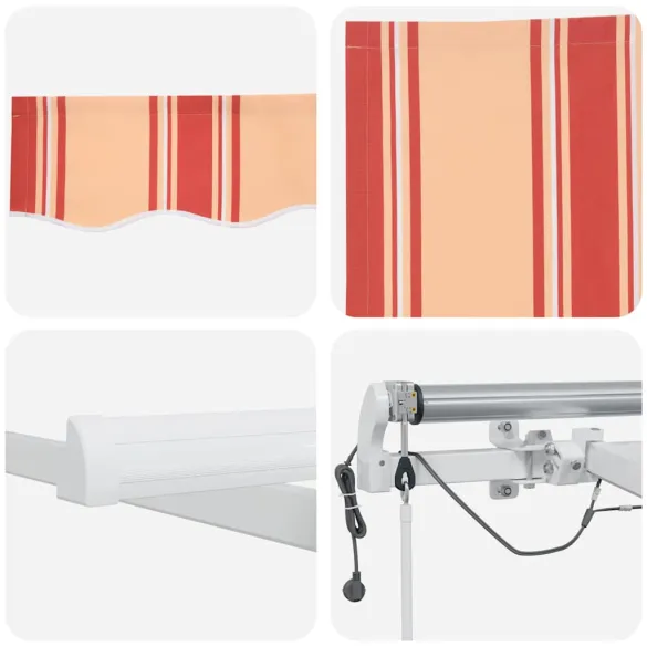 Cortină Retractabilă Exterioară cu LED | 300x250 cm