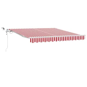 Cortină Retractabilă Roșu-Alb 350x250 cm - UMBRĂ 2