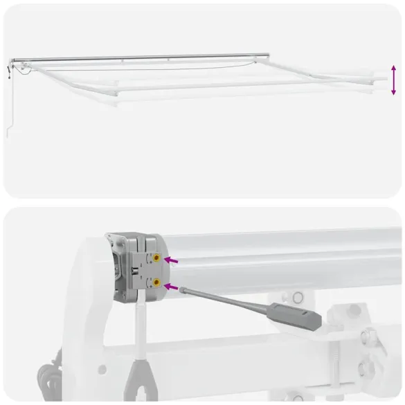 Cortină Retractabilă LED Multicolor pentru Terasă și Grădină