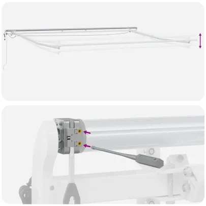 Cortină Retractabilă LED Multicolor pentru Terasă și Grădină