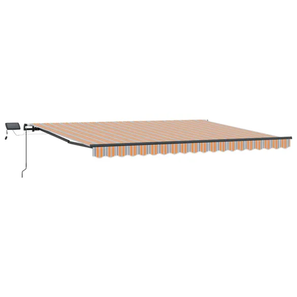 Cortină Retractabilă Manuală Multicolor 400x350 cm - Umbră Exterioară