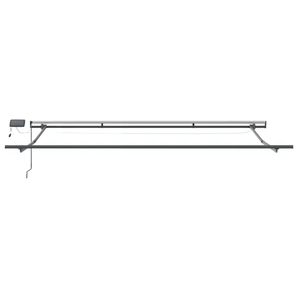 Cortină Retractabilă Manuală Multicolor 400x350 cm - Umbră Exterioară