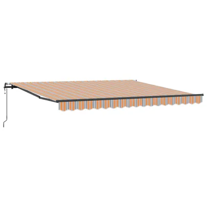 Cortină Retractabilă Multicolor 400x350 cm - Telecomandă